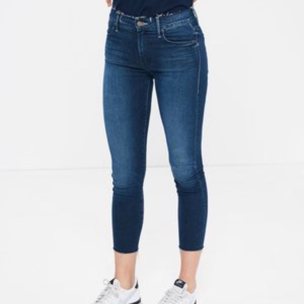 Mother | Double Fray Charmer Crop Jean, 27